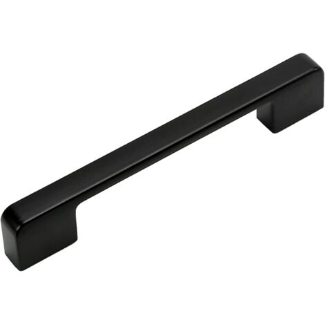Tiradores para armarios, 2 piezas, color negro. Tiradores para muebles de cocina, cajones y puertas con tornillos (distancia entre orificios de 96 mm).