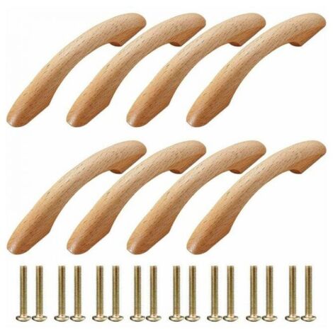 Tiradores para muebles, pomos para puertas, tiradores para armarios, tiradores arqueados, tiradores para armarios de cocina, tiradores para cajones con 16 tornillos para puertas, armarios, cajones,