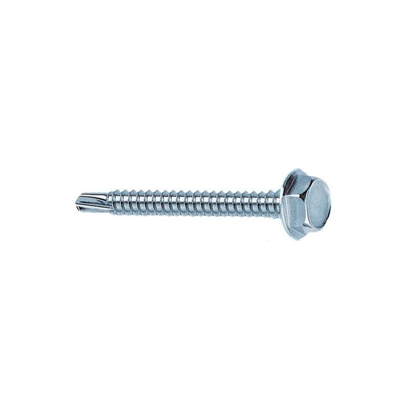 Vite autoperforante metallo drillex Mustad tecc zinc bianca/chromiting mm 4,8x32 cf=pz 200
