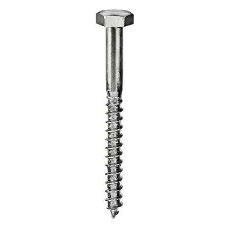 TIRAFONDI TESTA ESAGONALE 5 X 40 - 8 PZ.
