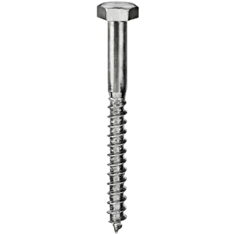 TIRAFONDI TESTA ESAGONALE 8 X 40 - 4 PZ.
