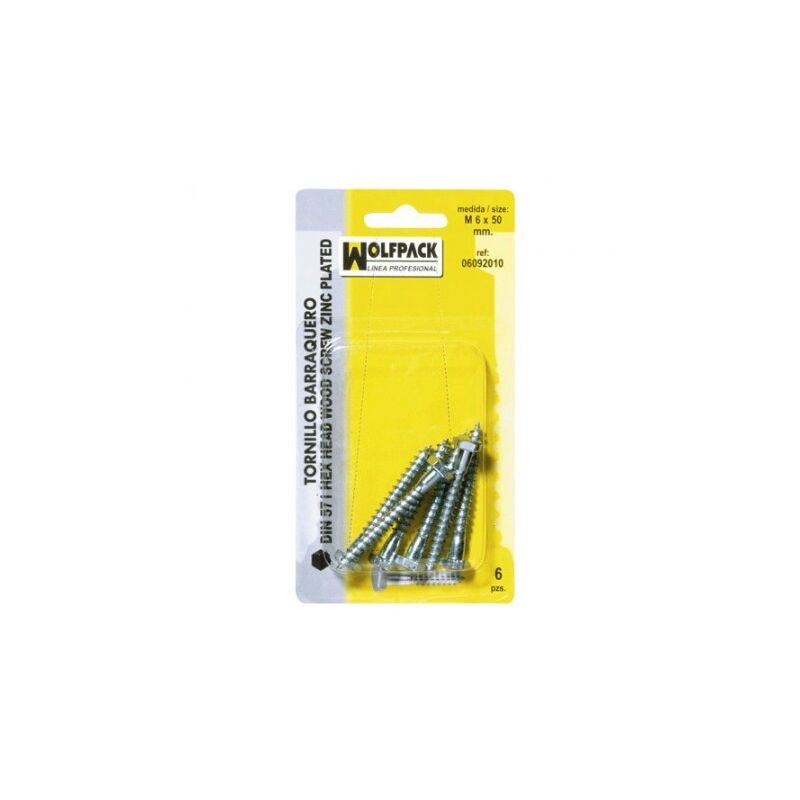

Tirafondo barraquero din571 8x60 mm. (5 piezas)