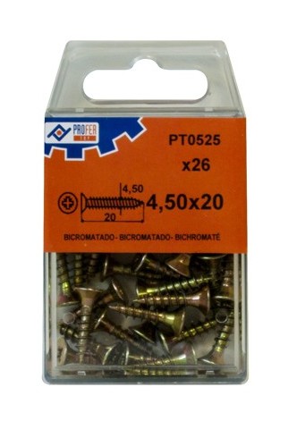 

Tirafondo C/plan Pozi Bic C/15 48554-PT0525 - 4,5X20 MM.. - Neoferr