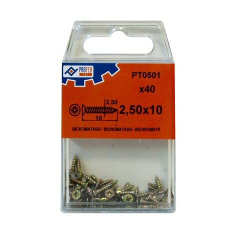 TIRAFONDO C/PLAN POZI BIC C/20 - 3X30 MM