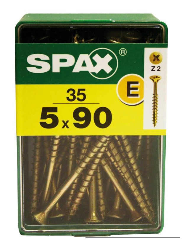 

Tirafondo Galvanizado Cp PQ100 UD - 4X40 MM.. - Spax L