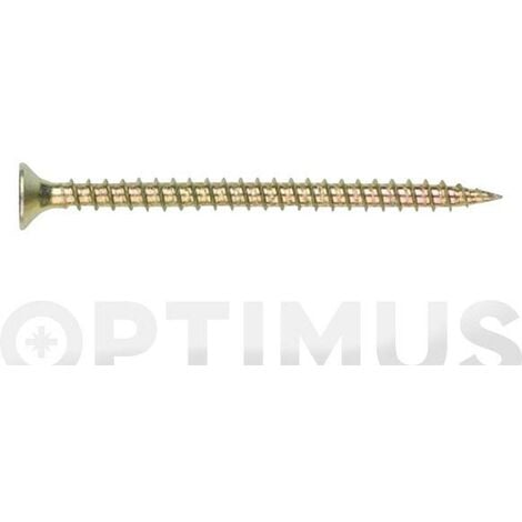 INDEX TIRAFONDO MADERA CABEZA AVELLANADA POZI BICROMATAD 5 X 100 MM - TPPO50100