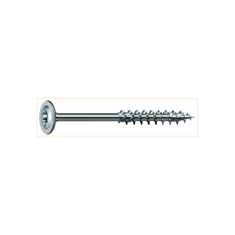 

Tirafondo Madera Cabeza Torx Galvanizado Arandela 6X180 Caja M 6 Unid - Spax