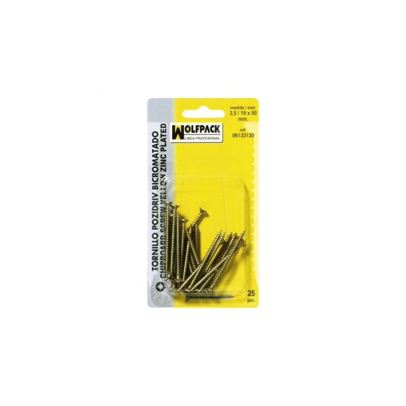 

Tirafondo pozidriv bicromatado 4,0/20x 40 mm. (20 piezas)