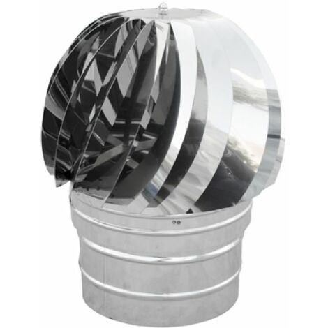 TIRAFUMI BASE TONDA ACCIAIO INOX Diam. 80