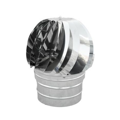 TIRAFUMI BASE TONDA ACCIAIO INOX Diam. 80