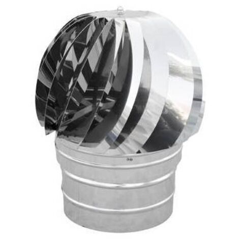TIRAFUMI BASE TONDA ACCIAIO INOX Misura: Diam. 130