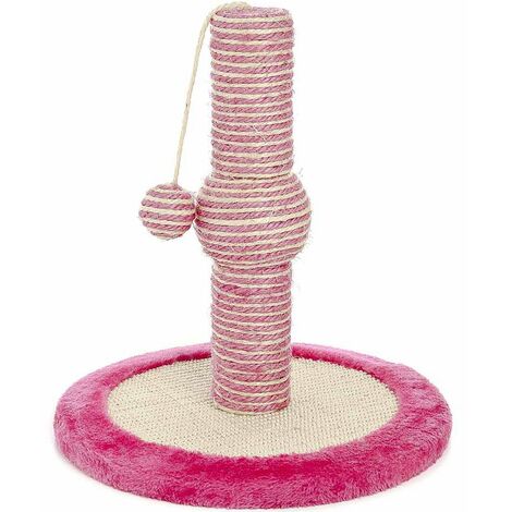 Tiragraffi Baby a colonna con gioco pendente per gatti - blu