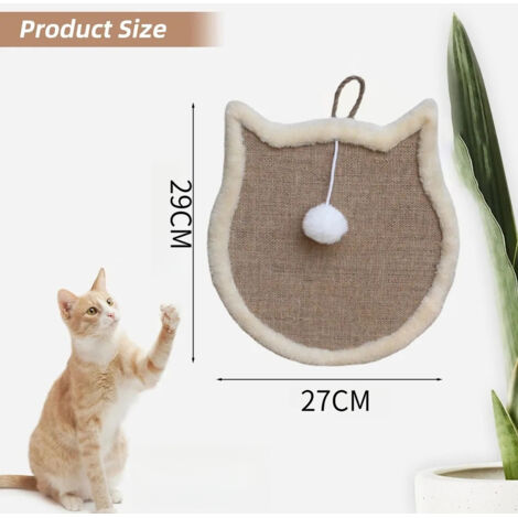 Tiragraffi da parete per gatti  Tappetino tiragraffi in sisal sostituibile  Tappetino tiragraffi in sisal per gatti  Tiragraffi da parete per gatti  Tiragraffi da parete per gatti