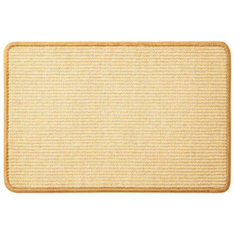Tiragraffi per gatti, 50 x 35 cm, orizzontale, tappetino per gatti, protegge tappeti e divani, beige.