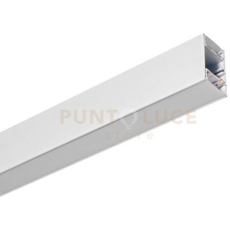 TIRANA PROFILO IN ALLUMINIO SEZIONABILE COLORE  BIANCO 3MT PARETE/SOFFITTO/SOSPENSIONE PIU DIFFUSORE