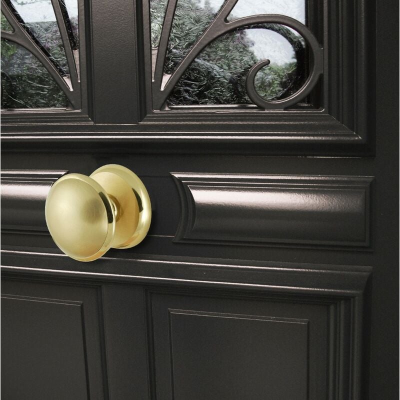 Centrale Brico - Tirant laiton satiné, Diam.70 mm x L.6.2 cm