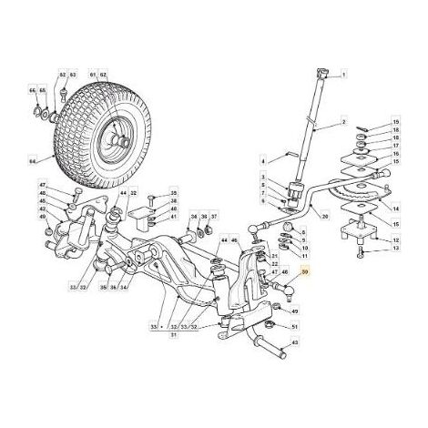 TIRANTE COLLEGAMENTO FUSELLI TC ORIGINALE STIGA - 382820015/0