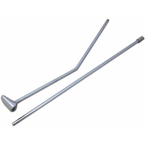 Tirante cromato, completo, con pulsante KLUDI