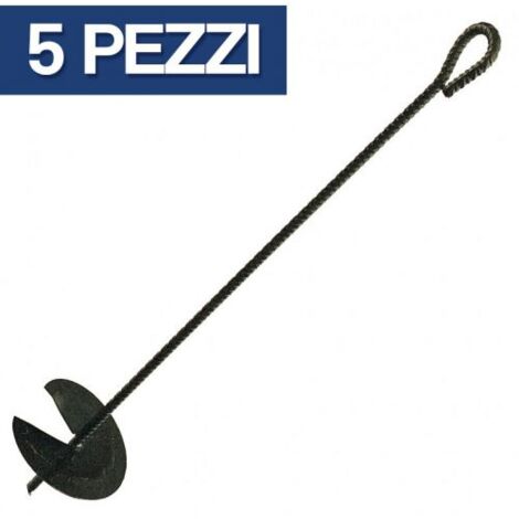 TIRANTE PER VIGNETI TENDITORE DA TERRA 10X800X120 MM NERO (39490/5)