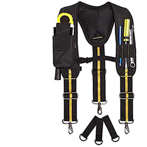 Tirantes ajustables para cinturón de herramientas, tirantes para hombre, herramientas profesionales para carpinteros