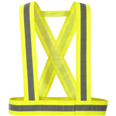 Tirantes de alta visibilidad de poliéster y PVC HV55 amarillo