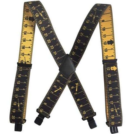 Tirantes resistentes para herramientas de trabajo, con clips resistentes, ajustables, cómodos para hombres y mujeres, escalera transparente.