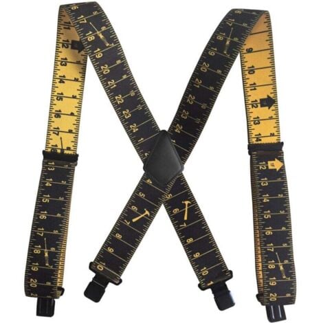 XVX Tirantes robustos para herramientas, tirantes robustos con clip, tirantes ajustables, tirantes cómodos para hombres y mujeres, escala clara