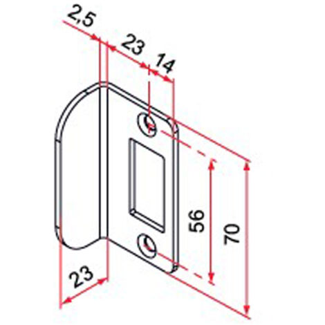 Tirard – Butée de portail inox brut pour serrures GK – Résistance à la corrosion – Installation rapide – GK401401