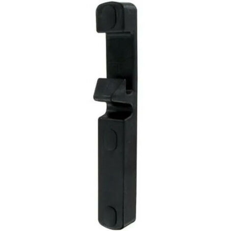 Tirard – Gâche pour portail en polyamide noir – Pêne levant réversible – Montage en applique avec béquille 7mm – Vis de fixation incluses