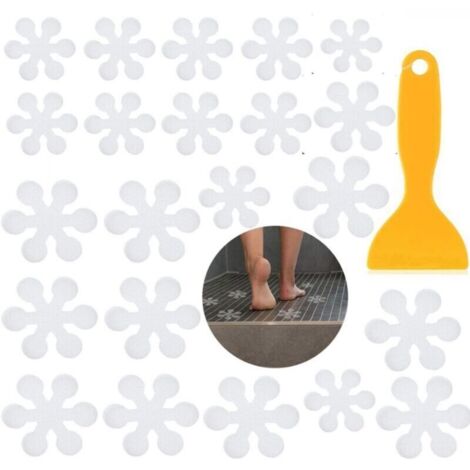 Tiras antideslizantes para baño: 22 tiras transparentes, adhesivas, resistentes al agua y fáciles de instalar.