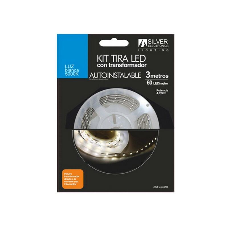 

Tiras LED Silver Electronics 240350 5000K Blanco 3M