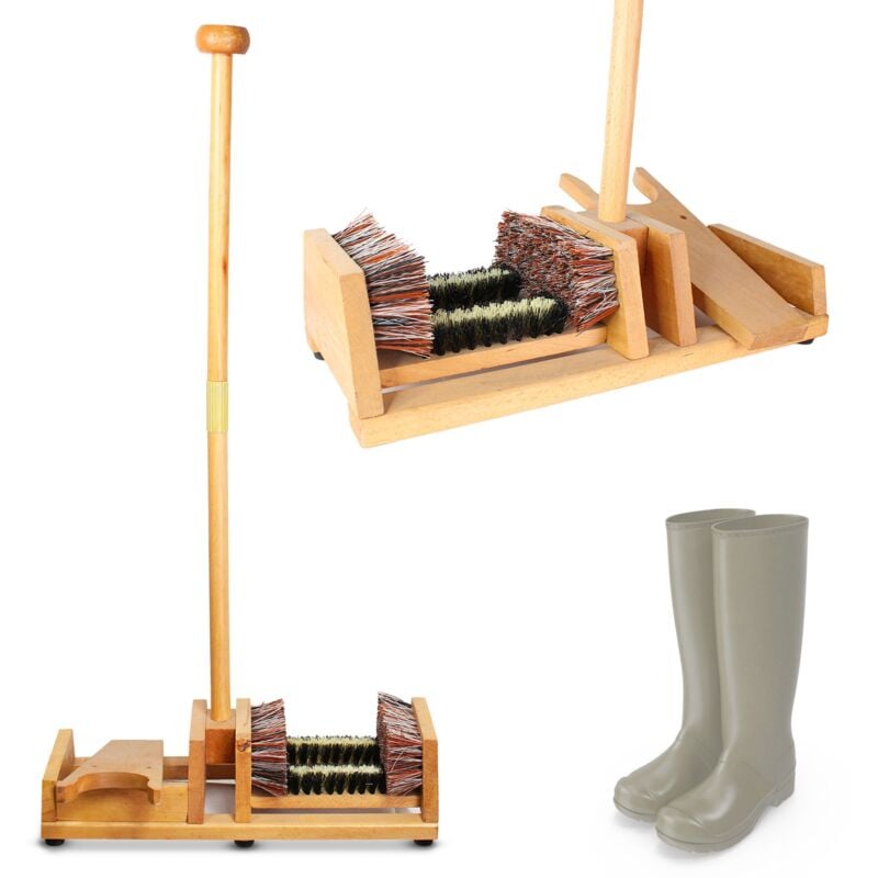 Retire-botte FISHTECMât d'équilibre + Grattoir - Bois