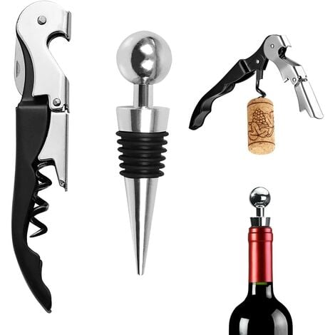 Kit d'outils pour le vin, avec tire-bouchon, accessoires de cuisine, ouvre- bouteille, levier de barre, tire-bouchon, co -WILM3682 - La cave Cdiscount