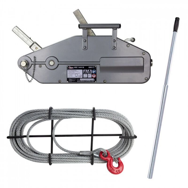 Dema - Tire-câble manuel - Tire-fort - 1,6 Tonnes