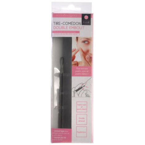 Tire-Comédon "Double Embout" 12cm Gris