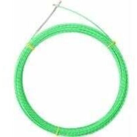 Tire Fil Électriques, Tire Fils Electricien Aiguille 4mm, Tire Fils Electrique Professionnel avec Ressort de Guidage, Polyester Kit Rétractable d’Installation Pour La Pose De Câbles, Vert, T-Audace 10