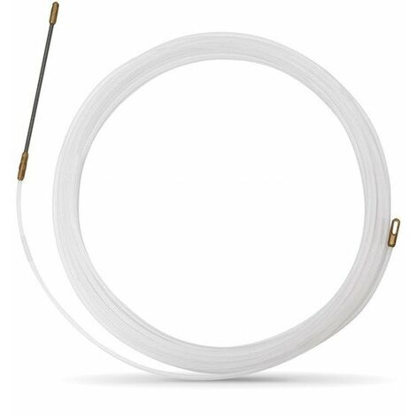 Tire-fil nylon, L.10 m, Diam.3 mm, blanc
