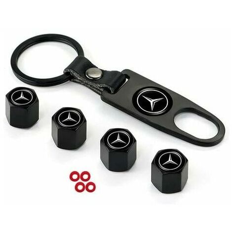 Tire Valve Cover(4pcs), Keychain Wrench(1pcs), Performance Metal Tire Valve Cover Hexagonal Aluminum Tire Valve Cover for Car Truck SUV Motorcycle Bike