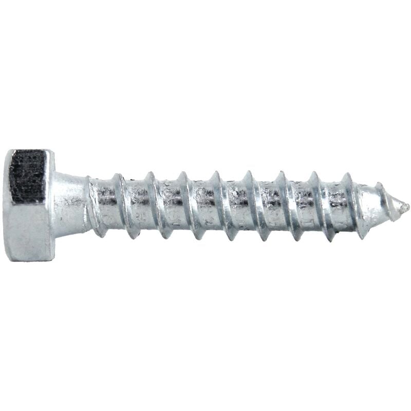 Tirefond acier zingué din 571 14X100 boîte de 25 - ultima - 14114100