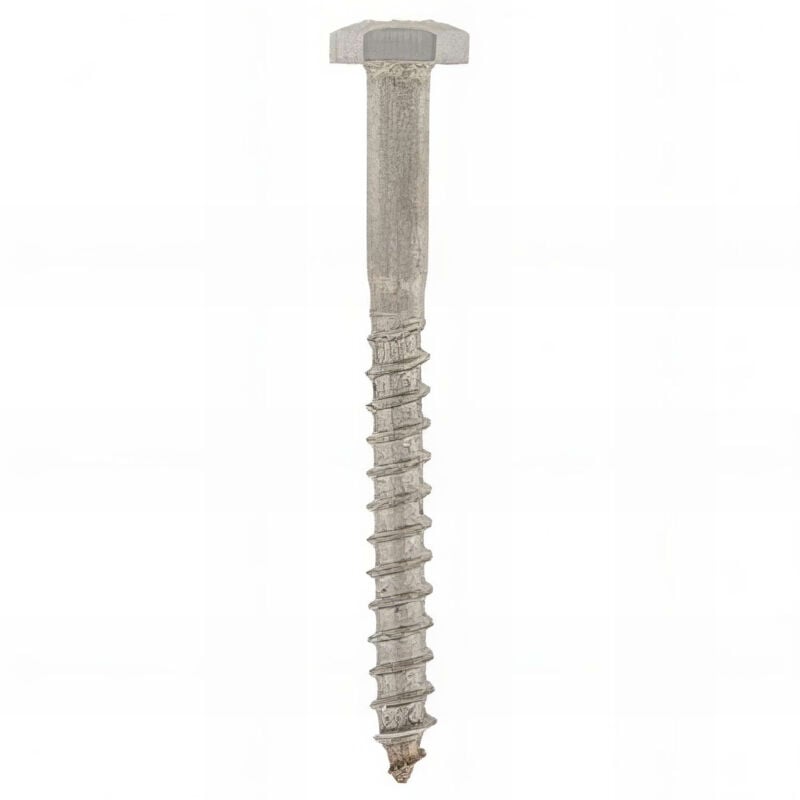 Tirefond bois tête hexagonale 6 x 90 mm inox A4 - Boite de 100 pcs Fixtout TIR06090A4