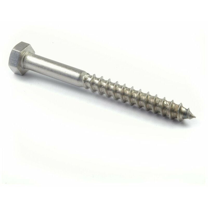 Vis tirefond bois inox A4 marine 8x60-100 pcs