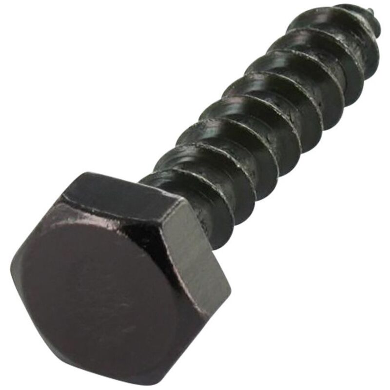 Vis Express - Tirefonds 8X60 Acier zingué noir-100 pièces