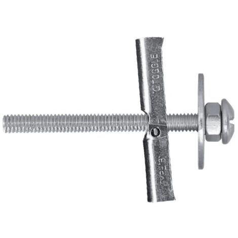Tirefonds avec segment à bascule tige Ø 6mm longueur 100mm perçage 16mm longueur du segment 100mm boîte de 50 pièces - VISWOOD
