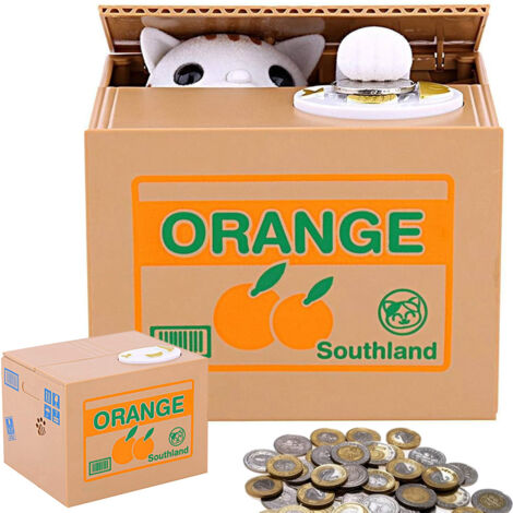 Tirelire chat chaton automate interactif miaule