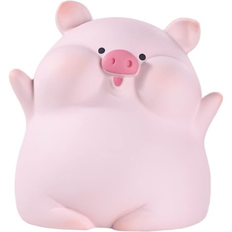 Tirelire cochon kawaii en plastique, grande tirelire avec ouverture pour billets et pièces, décoration de chambre, cadeau d'anniversaire ou de Noël pour filles, garçons, adultes et enfants