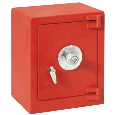 TIRELIRE COFFRE-FORT ROUGE