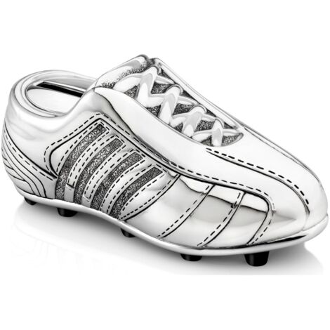 Tirelire de football en argent pour un enfant comme cadeau chaussure de football  Taille: 55x129x59 mm  UGS : ZV6256261