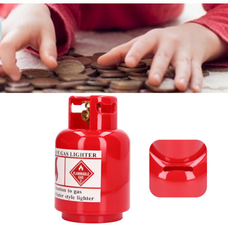 Tirelire Décorative Enfants Simulation de Bidon d'Essence Plastique 15x9cm Rouge Cadeau Anniversaire