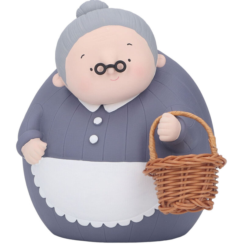 Tirelire Décorative pour Personnes Âgées avec Panier - Idée Cadeau pour Parents - Décoration Maison Créative
