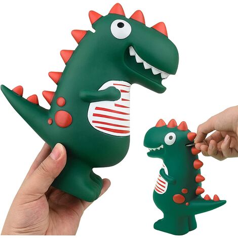 Tirelire dinosaure originale, tirelire dinosaure T-Rex vert pour décor de chambre d'enfant, cadeau pour garçon ou fille